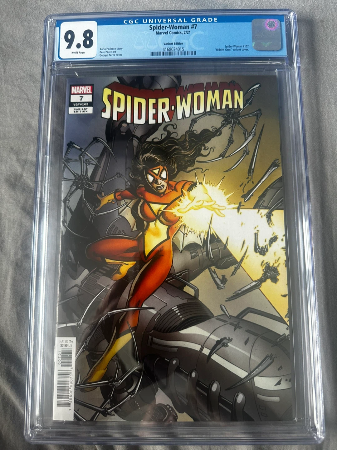 Spider-Woman #7 (2021) “Hidden Gem” Variant — CGC 9.8
