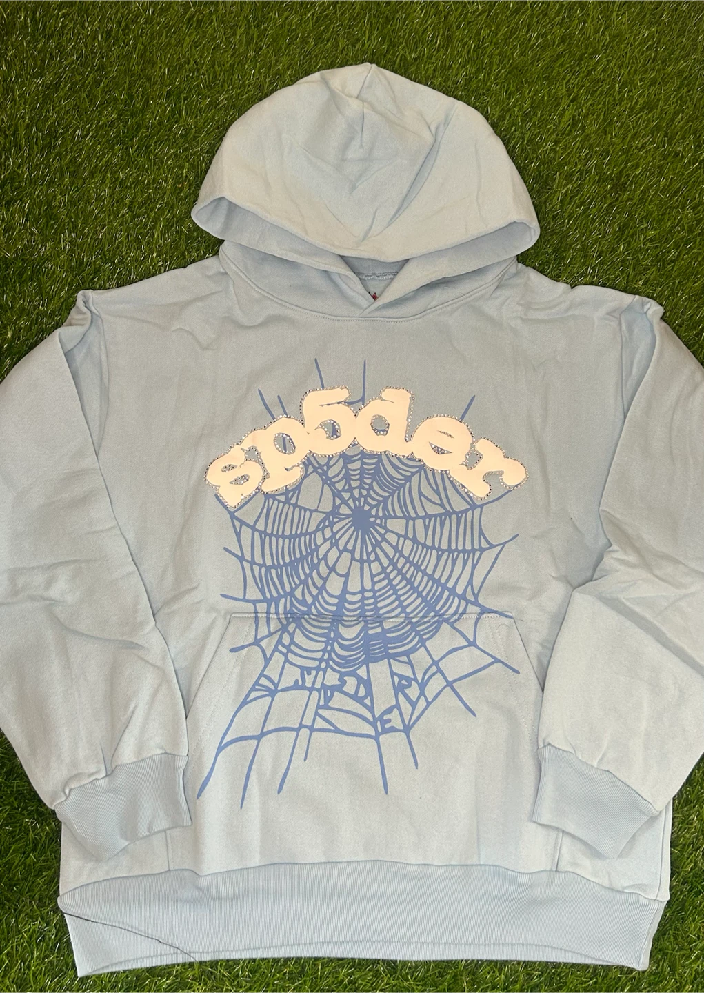 Sp5der Light Blue Hoodie