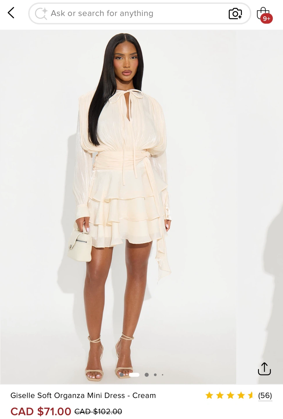 Brand new gorgeous soft organza mini dress - photo 4