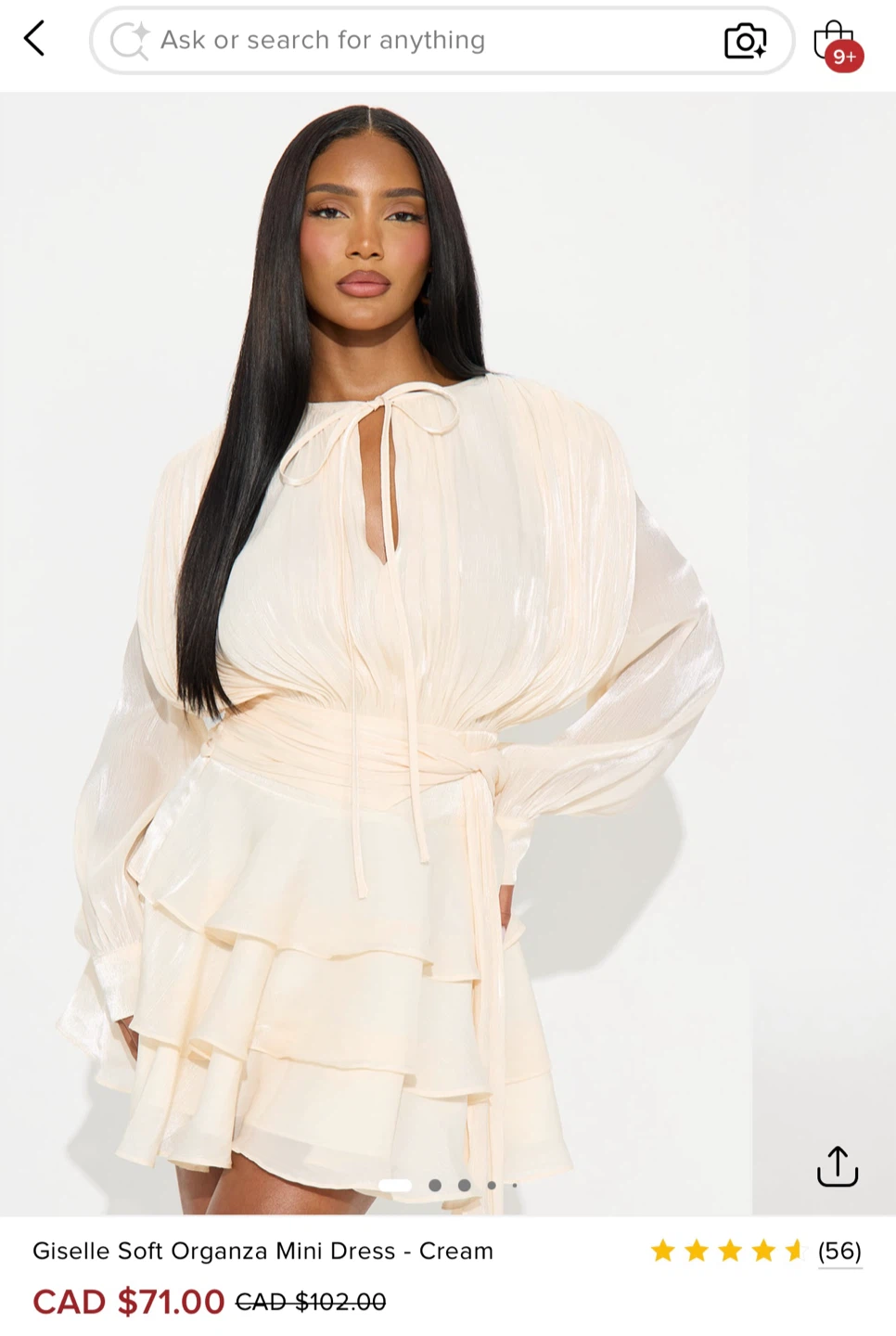 Brand new gorgeous soft organza mini dress - photo 5