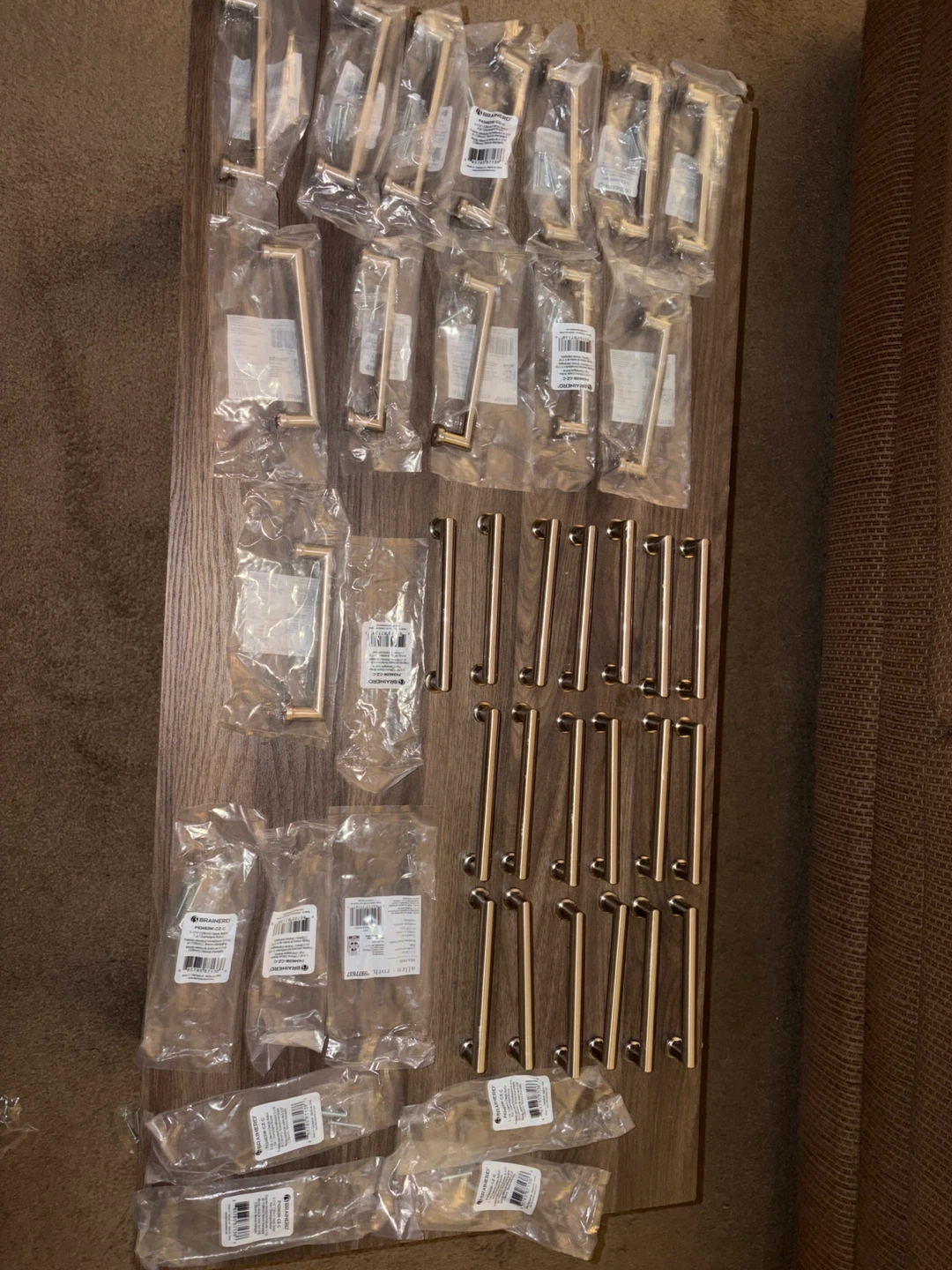 Lot of Brainerd Champagne Bronze Cabinet Pulls