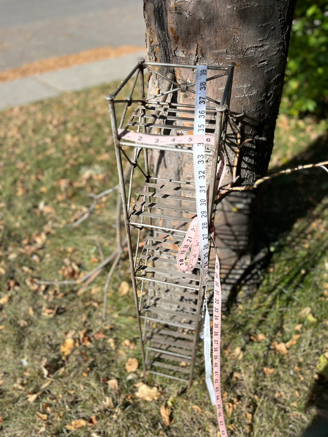 Metal Decorative Tower Shelf, 39”x 6” - photo 2