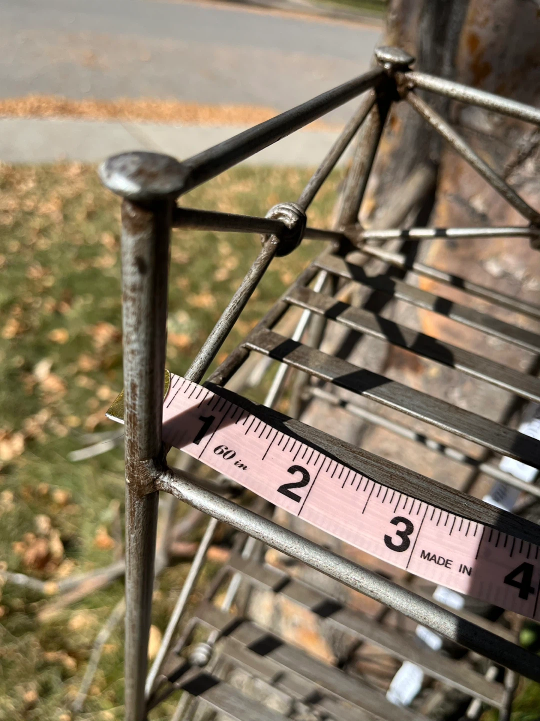 Metal Decorative Tower Shelf, 39”x 6” - photo 3