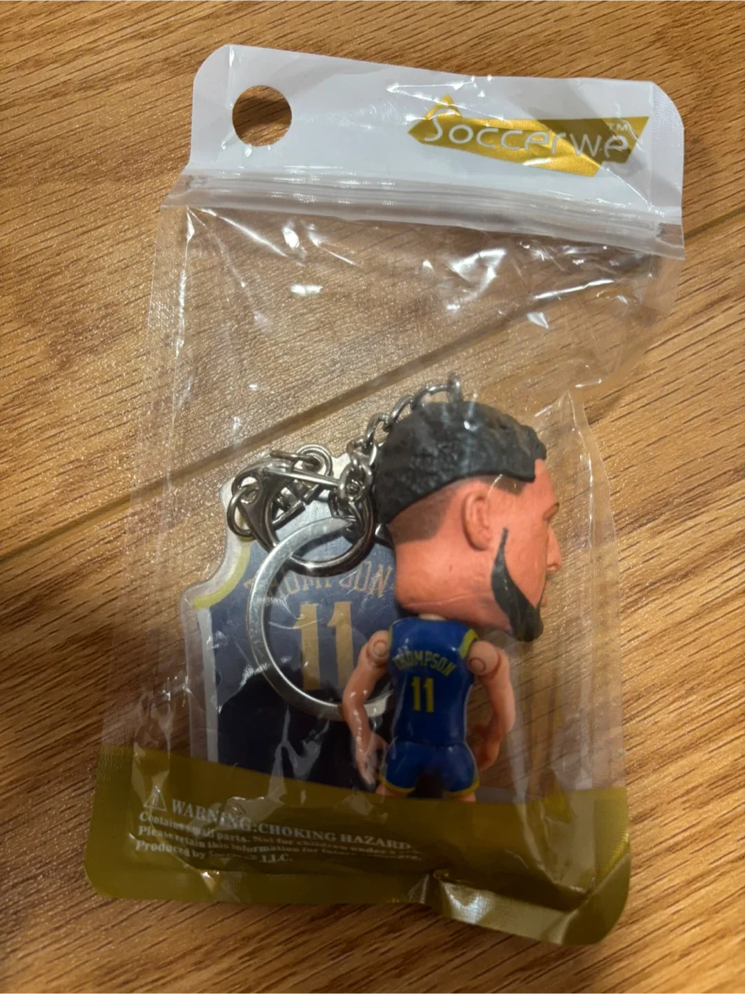 Klay Thompson Keychain and Basketball Trophy Set - photo 2
