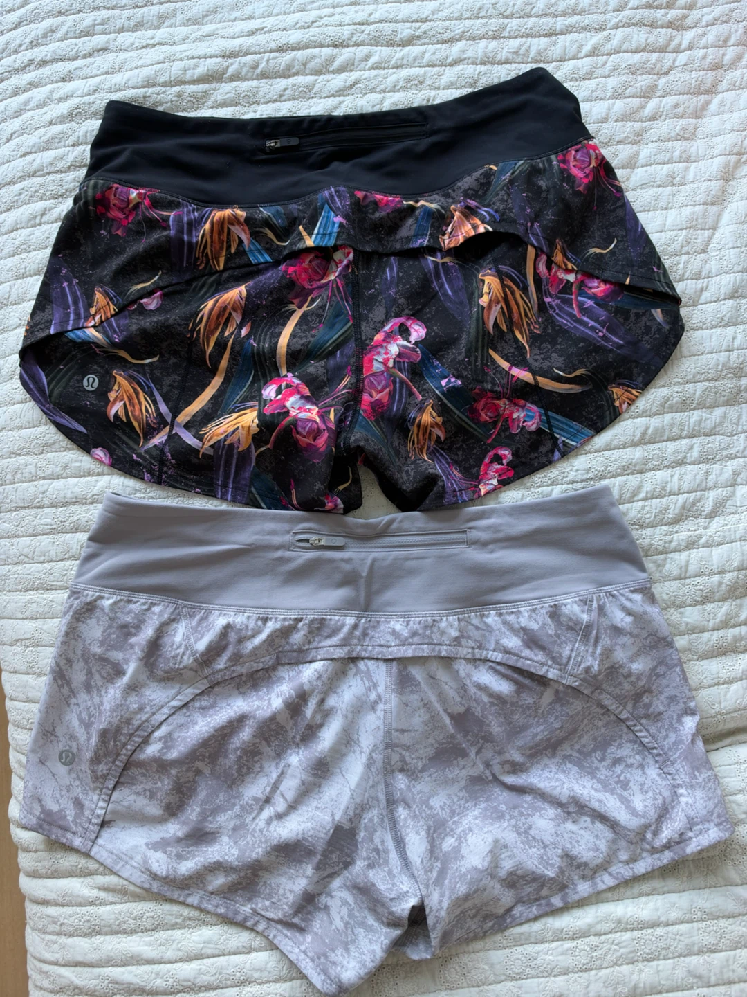 2 pairs Spoed up Lululemon shorts length 4” size M
