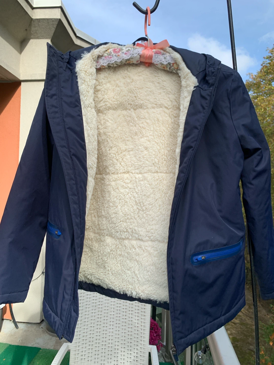 Boys Lacoste Navy Hooded Jacket - photo 3