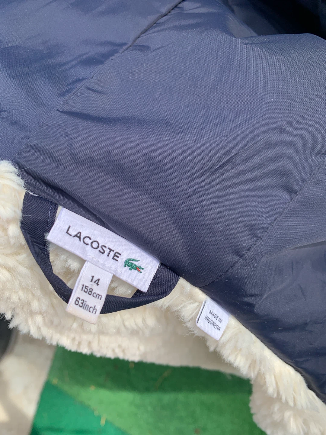 Boys Lacoste Navy Hooded Jacket - photo 5