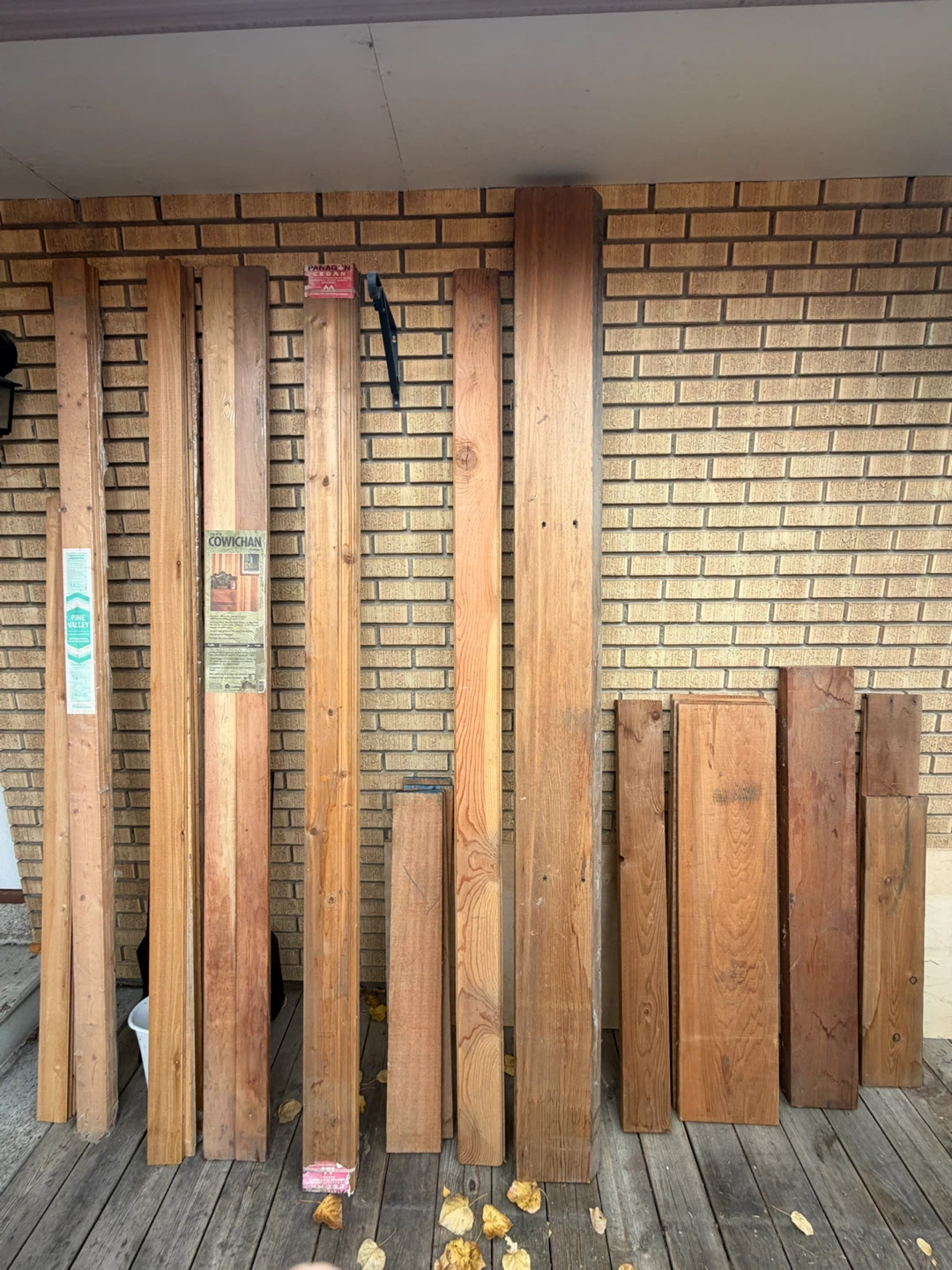 Assorted Cedar wood Lumber