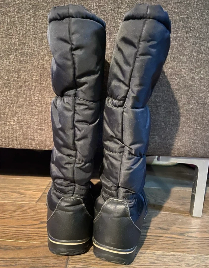EUC: Ladies Superfit Black Winter Puffer Boots Size 8 - photo 4