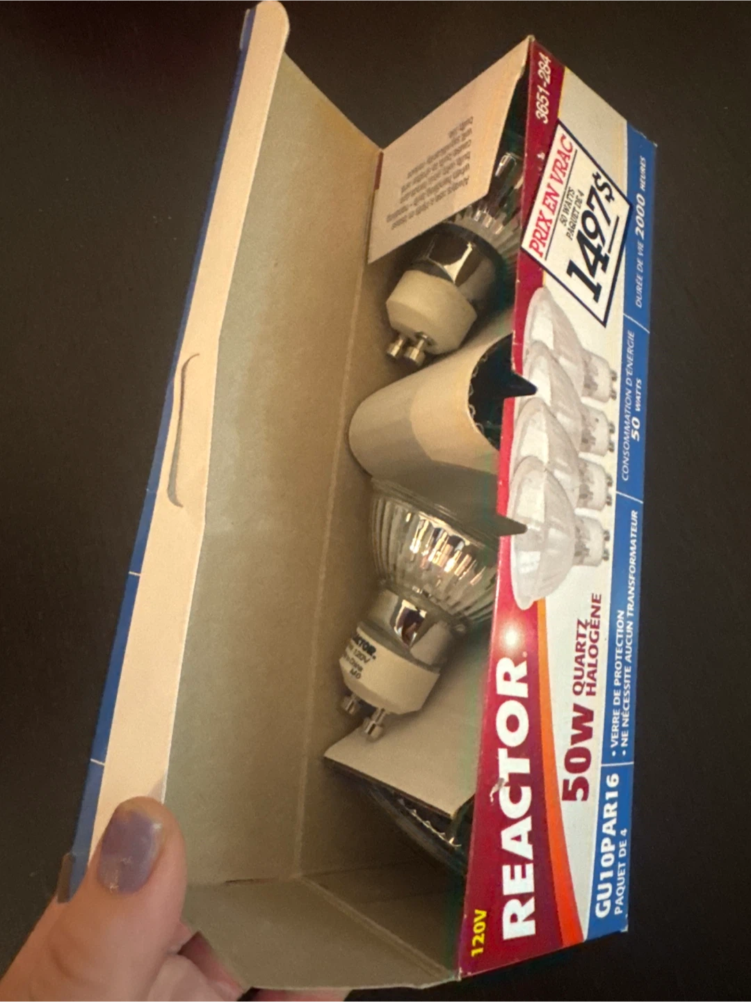 Reactor GU10 PAR16 Halogen Light Bulbs - 4 Pack - photo 2