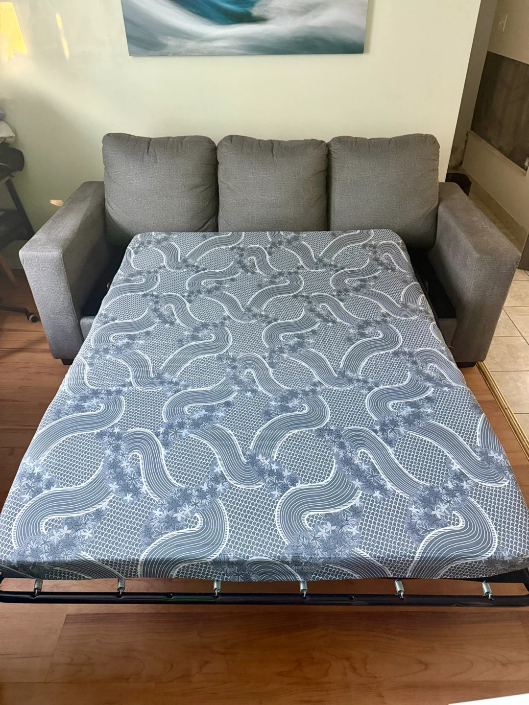 Gray Sleeper Sofa Sectional - photo 5