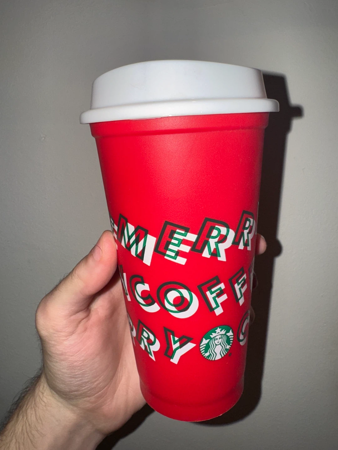 Starbucks Holiday Merry Coffee Reusable Cup