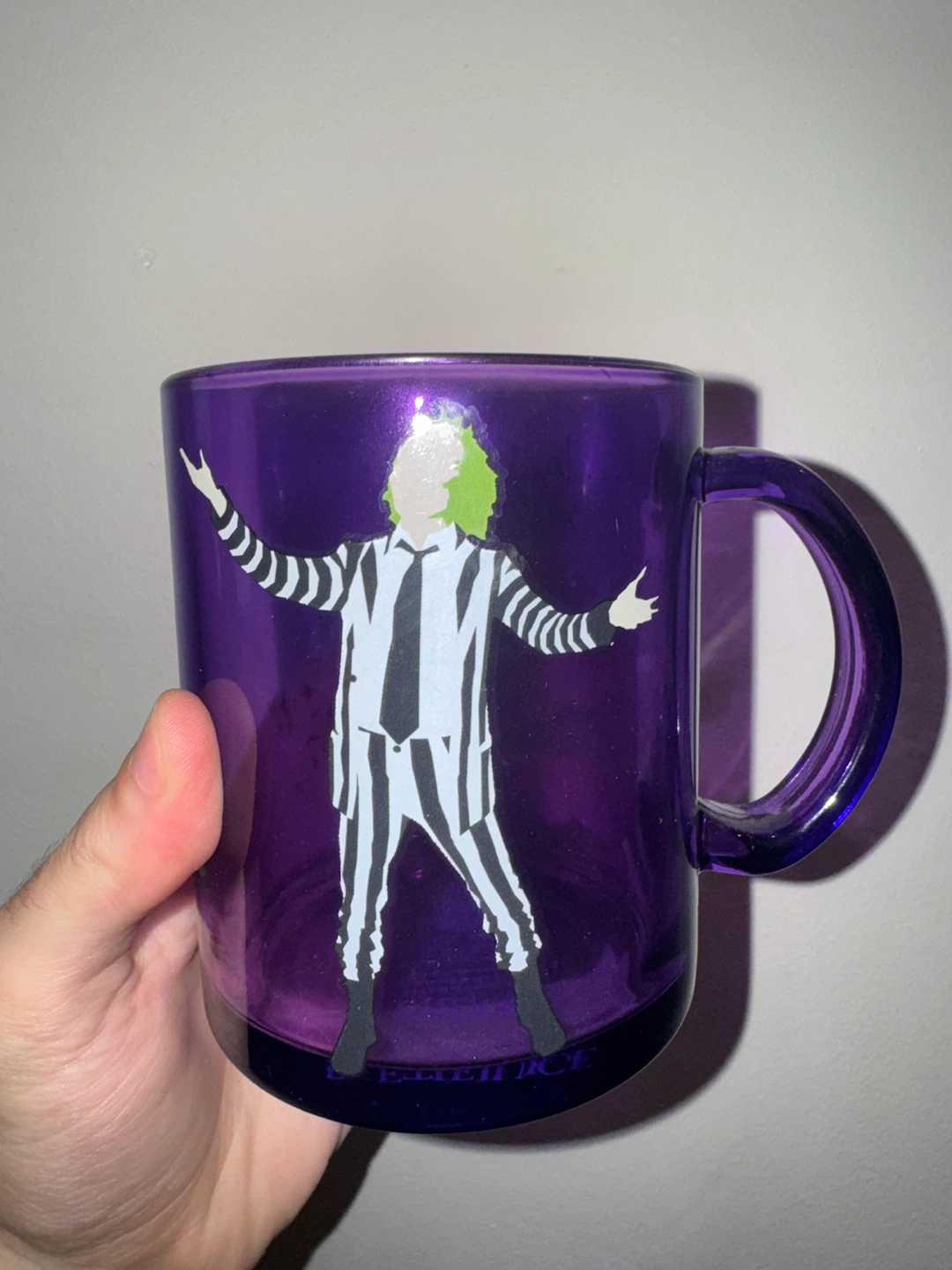 Beetlejuice Wednesday Purple Glass Mug - photo 2