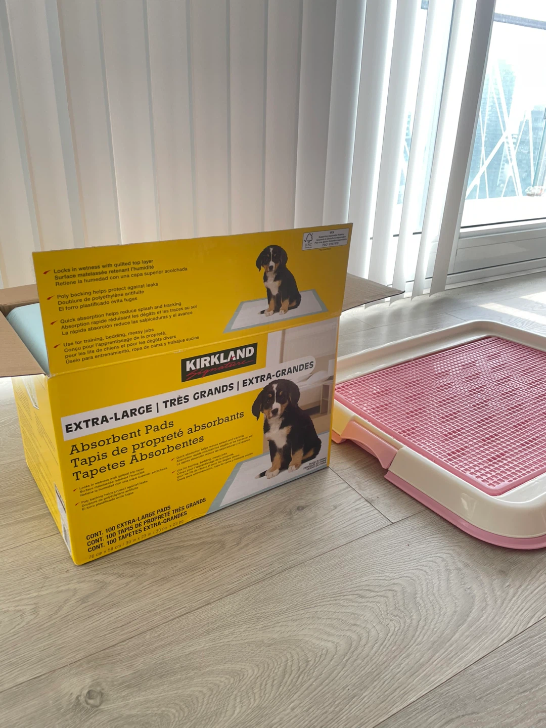 Kirkland Signature Absorbent Pads and Puppy Tray