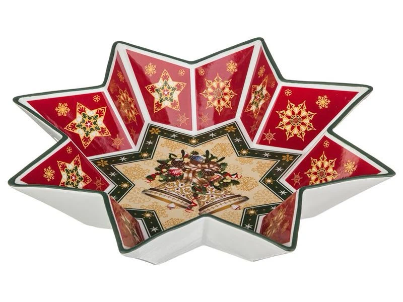 Christmas Star-Shaped Porcelain Bowl – 32cm - photo 2
