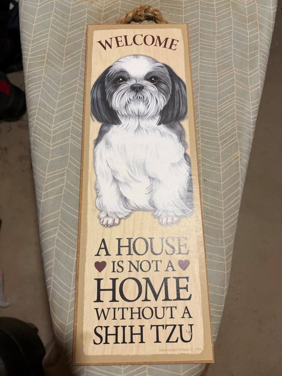 Shih Tzu Welcome Wall Sign