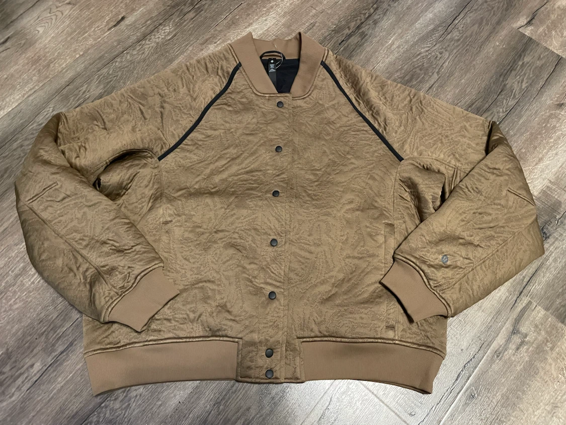 lululemon W’s Bomber Jacket Beige Large New