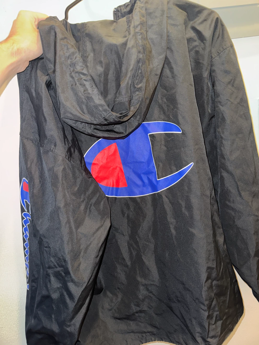Champion Black Lightweight Anorak Jacket