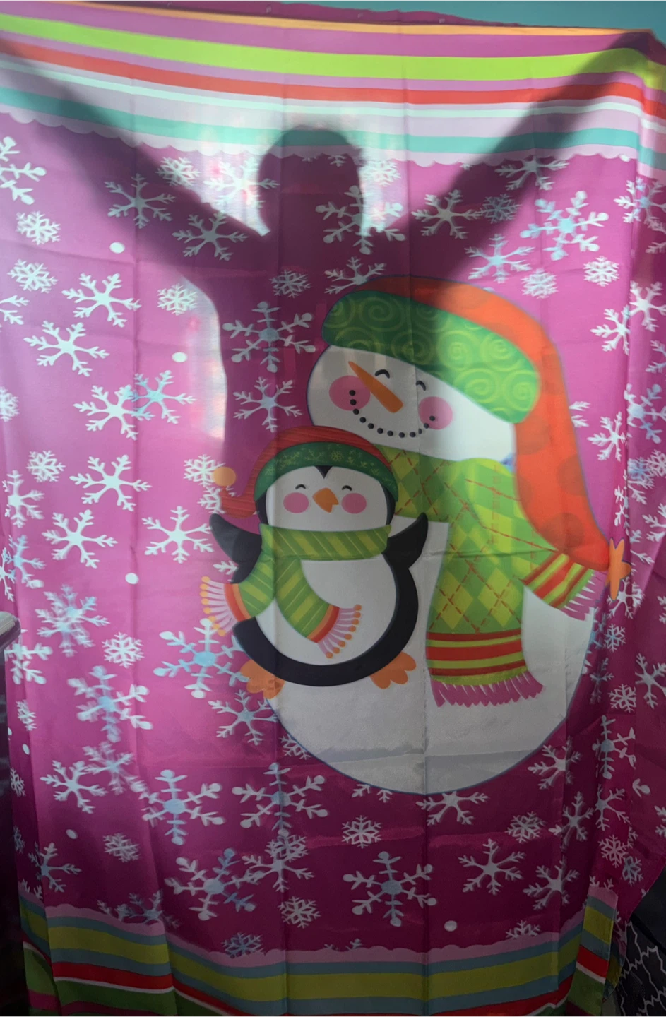 Holiday Themed Fabric Shower Curtain - photo 2
