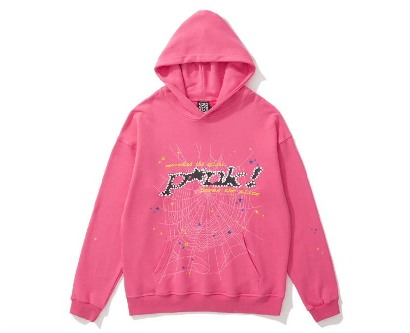 SP5DER Pink Hoodie
