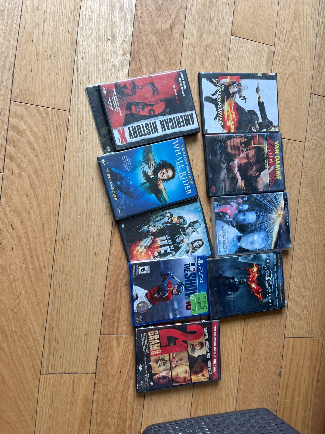 Collection of 9 Assorted DVD and PS4 Movies and Games