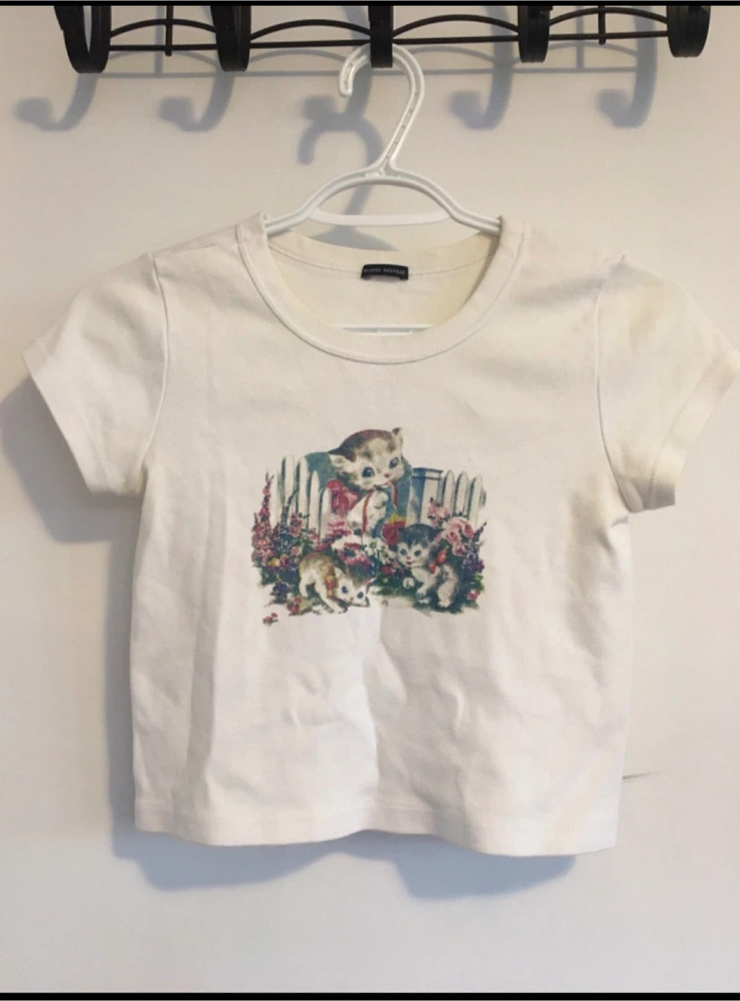 Brandy Melville Kitten Baby Tee