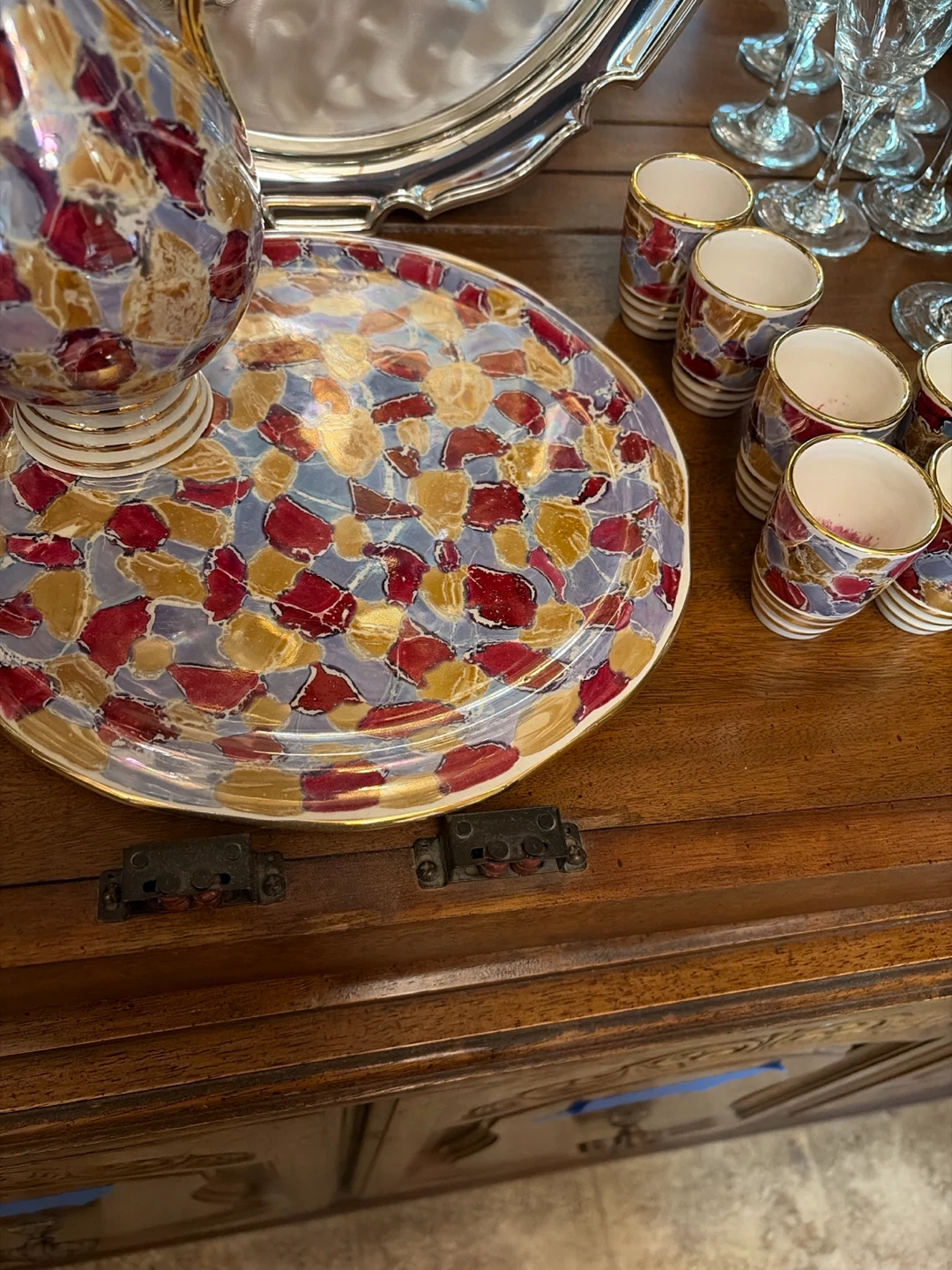 D'Lusso Designs Mosaic Decanter and Cup Set - photo 3
