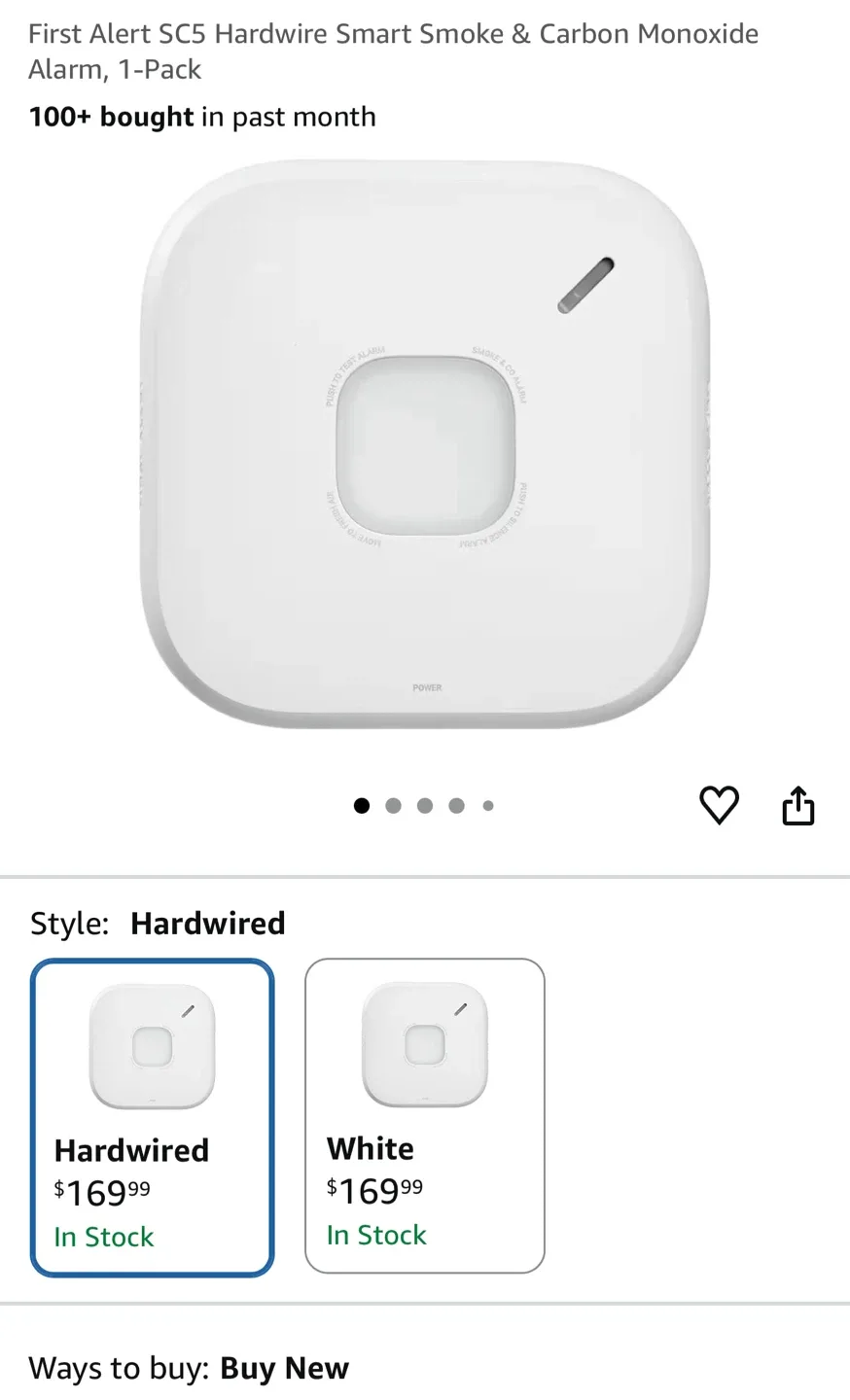 First Alert SC5 Hardwire Smart Smoke & Carbon Monoxide Alarm - photo 4