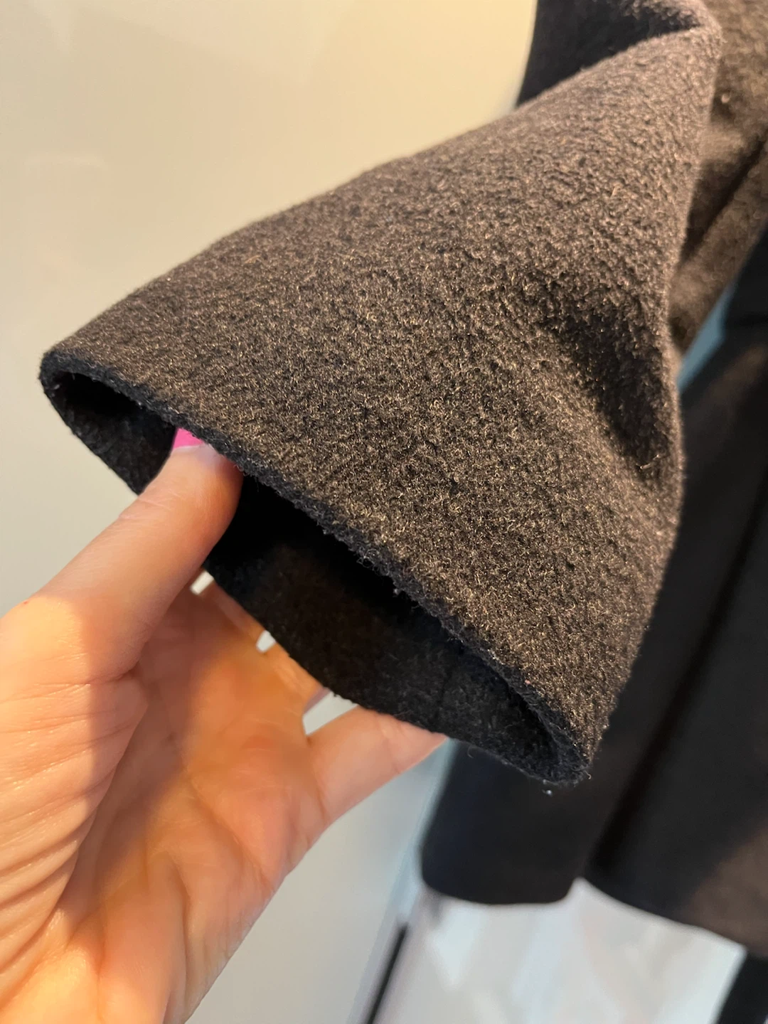 Calvin Klein Wool Blend Hooded Coat - Black - photo 3
