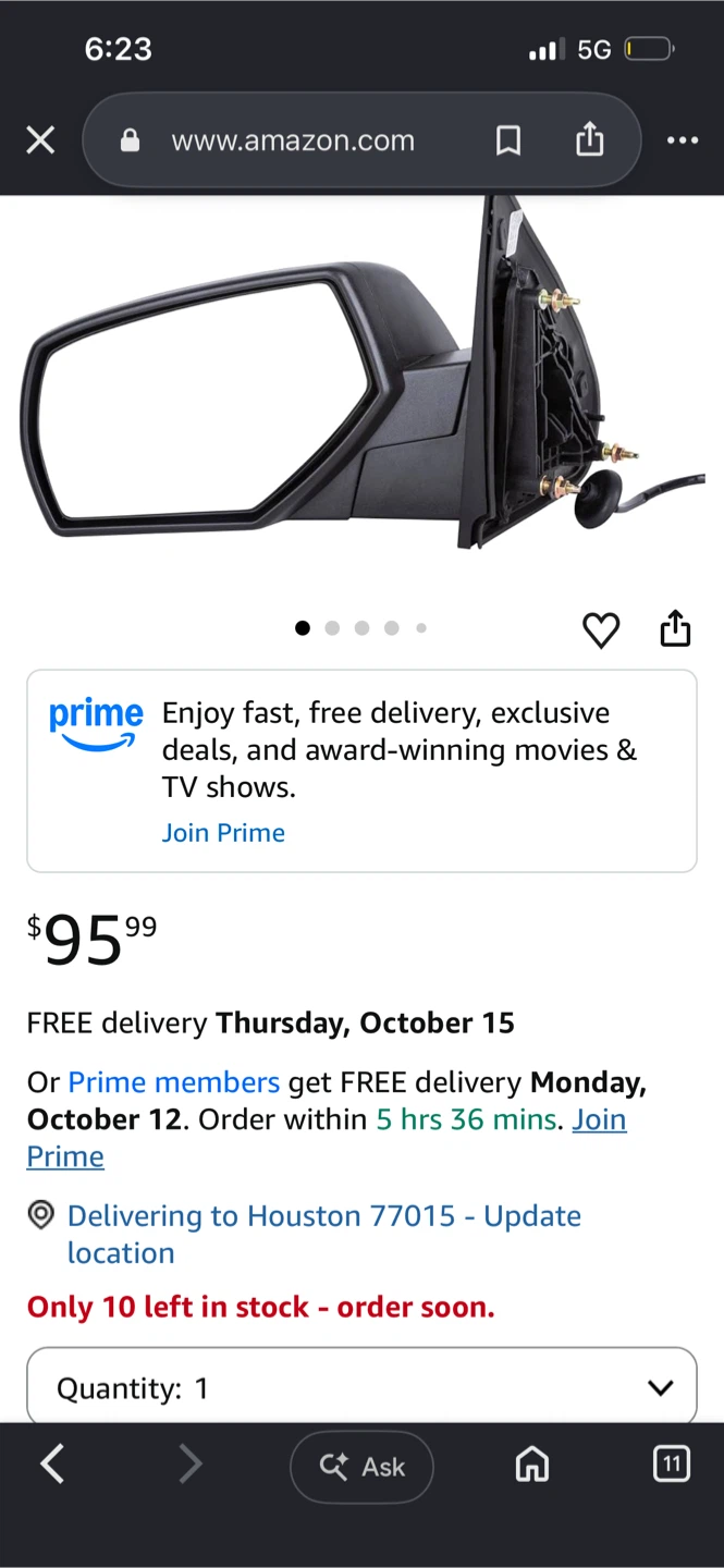 Automotive Side Mirror Replacement
