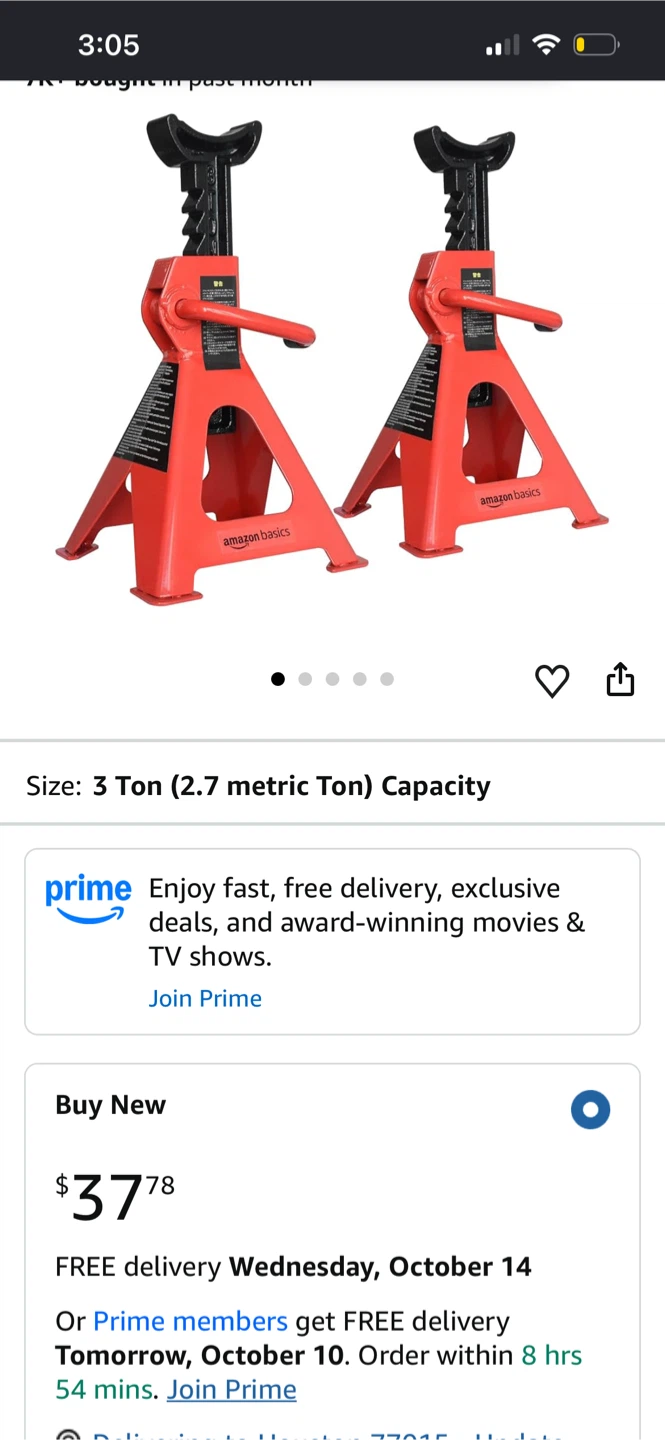 Amazon Basics 3 Ton Jack Stands - photo 2