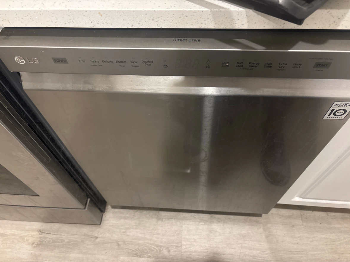 LG Stainless Steel Dishwasher like new real quiet. - photo 2