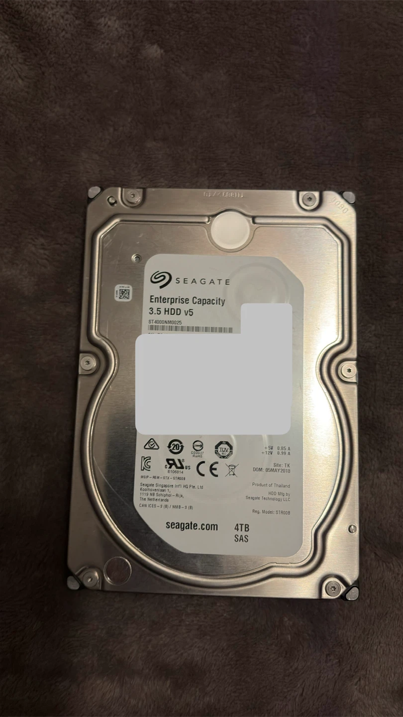 Seagate Enterprise Capacity 4TB SAS HDD ST4000NM0025