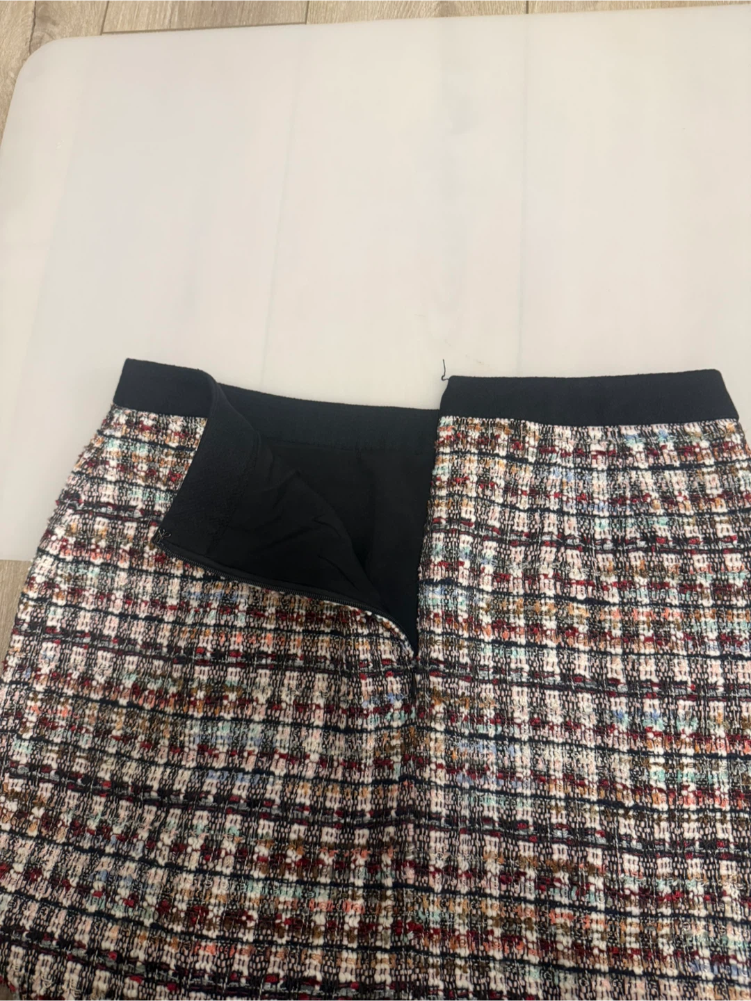 Talbots Women’s Tweed A-Line Skirt Size 6 Multicolor Plaid - photo 3
