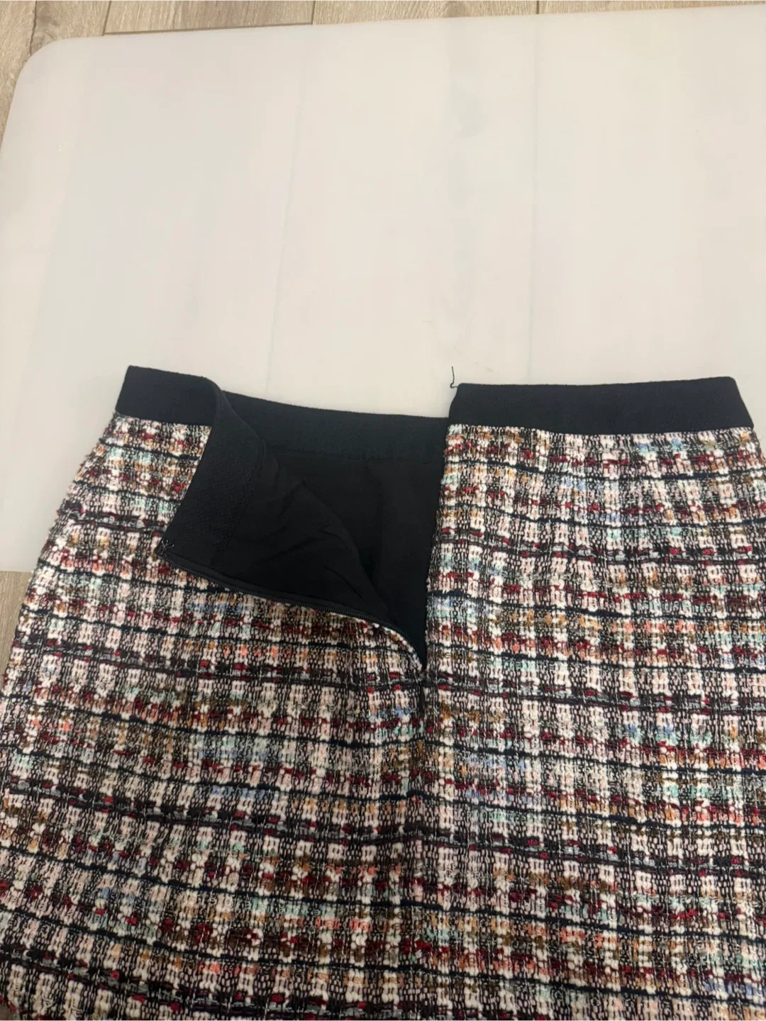 Talbots Women’s Tweed A-Line Skirt Size 6 Multicolor Plaid - photo 3
