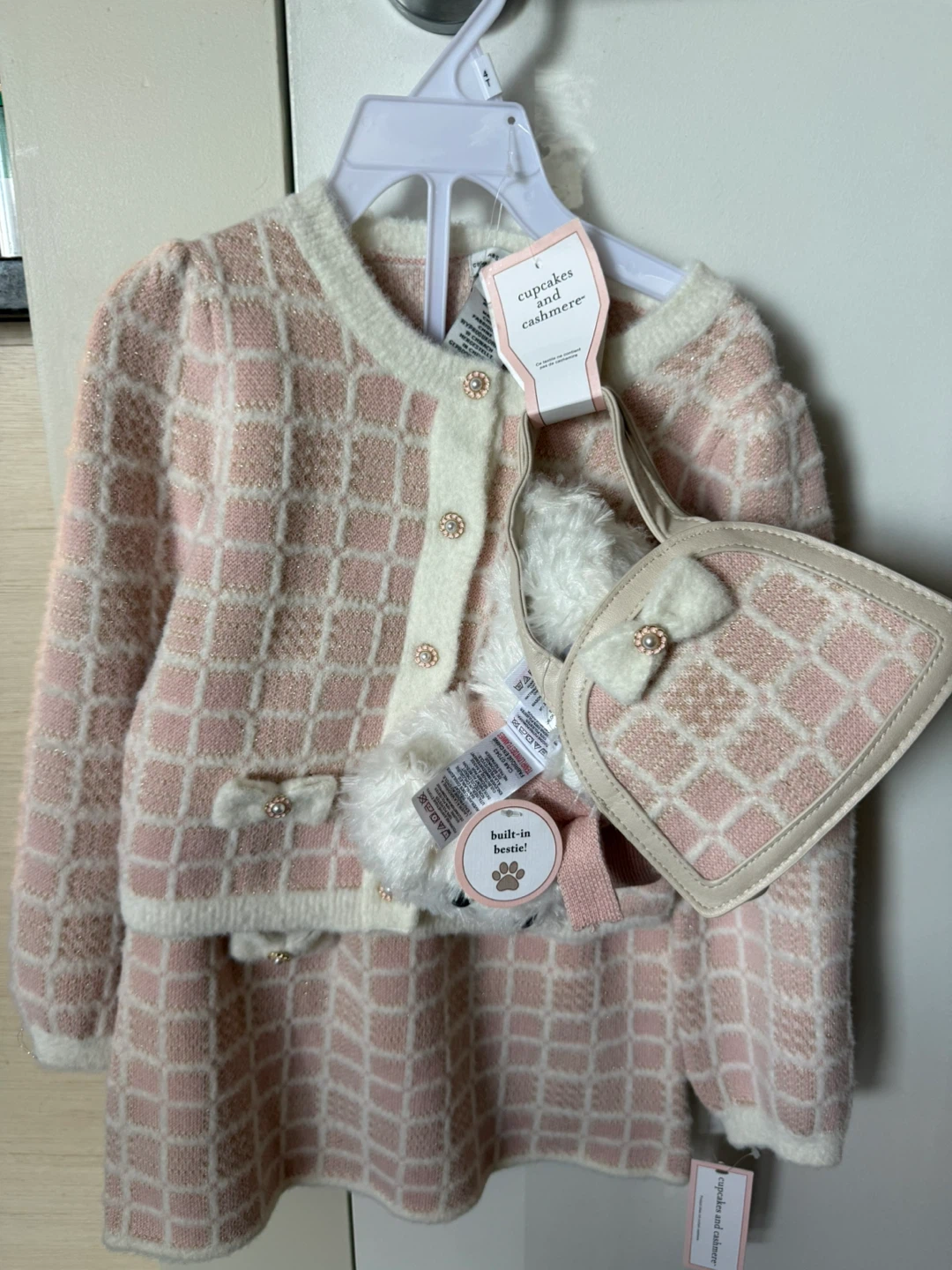 Cupcakes and Cashmere Girls Cardigan and Dress Set