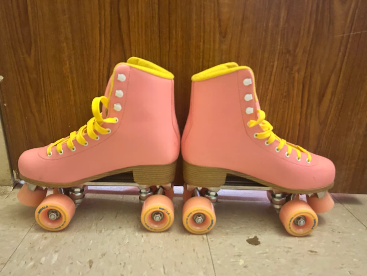 Impala Quad Roller Skates Pink and Yellow - photo 2