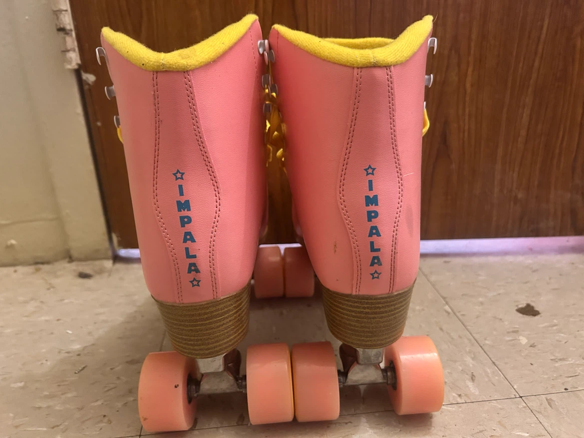 Impala Quad Roller Skates Pink and Yellow - photo 3