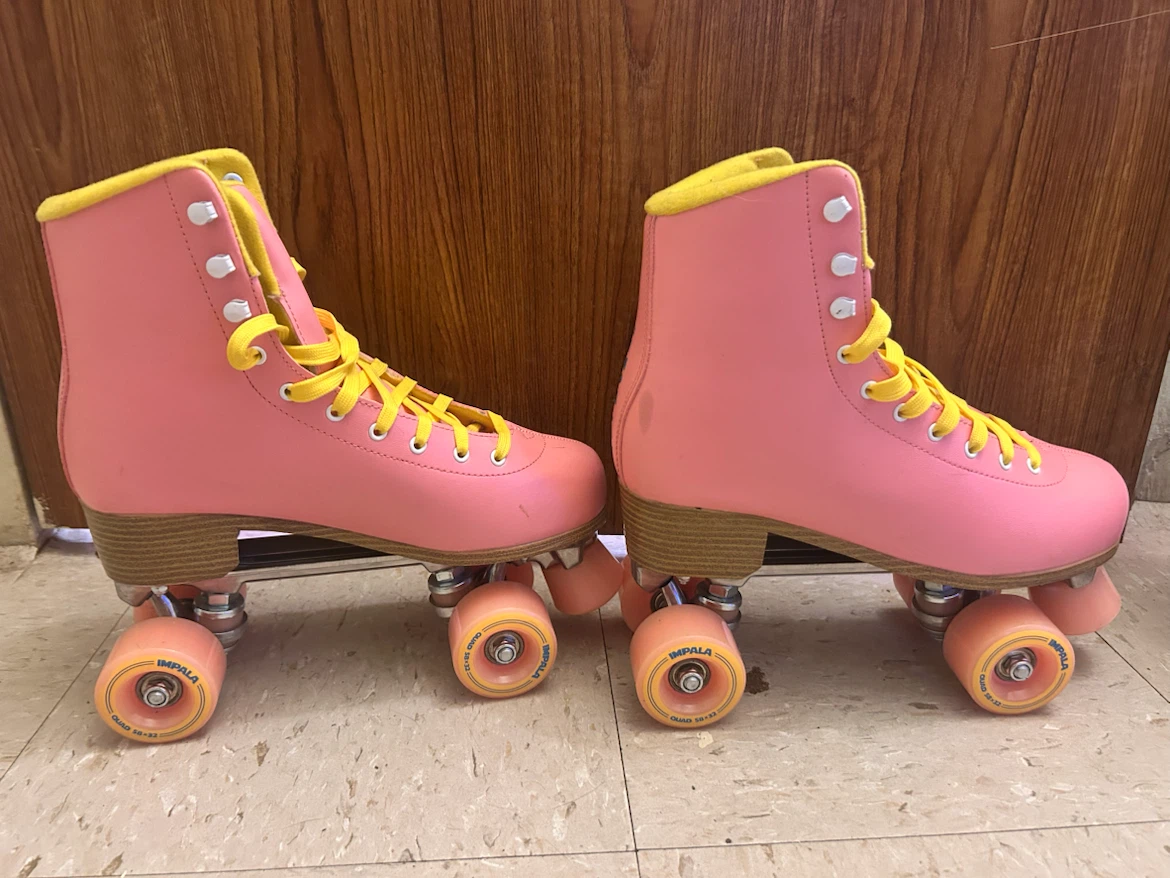 Impala Quad Roller Skates Pink and Yellow - photo 5
