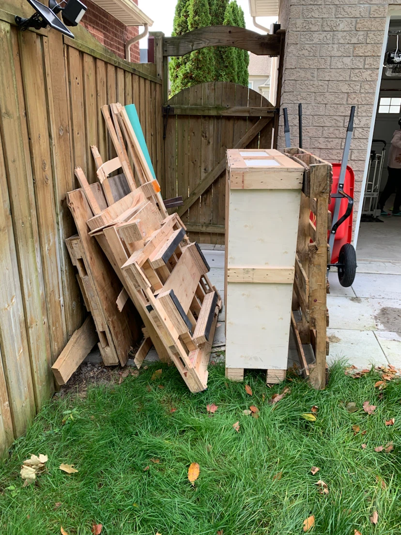 Wood scraps - will pay 80 to take
