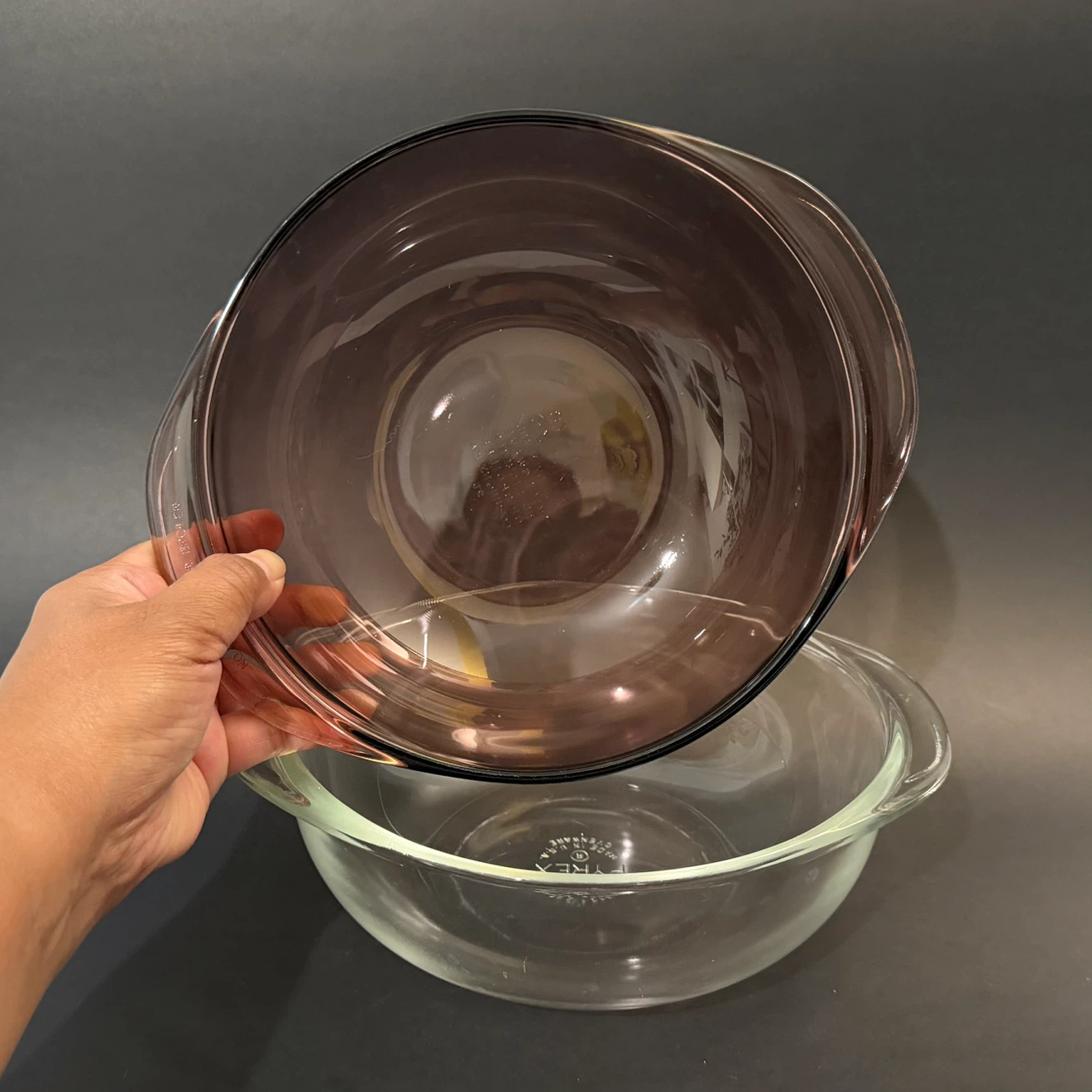 Vintage PYREX Glass Mixing Bowls Set of 2