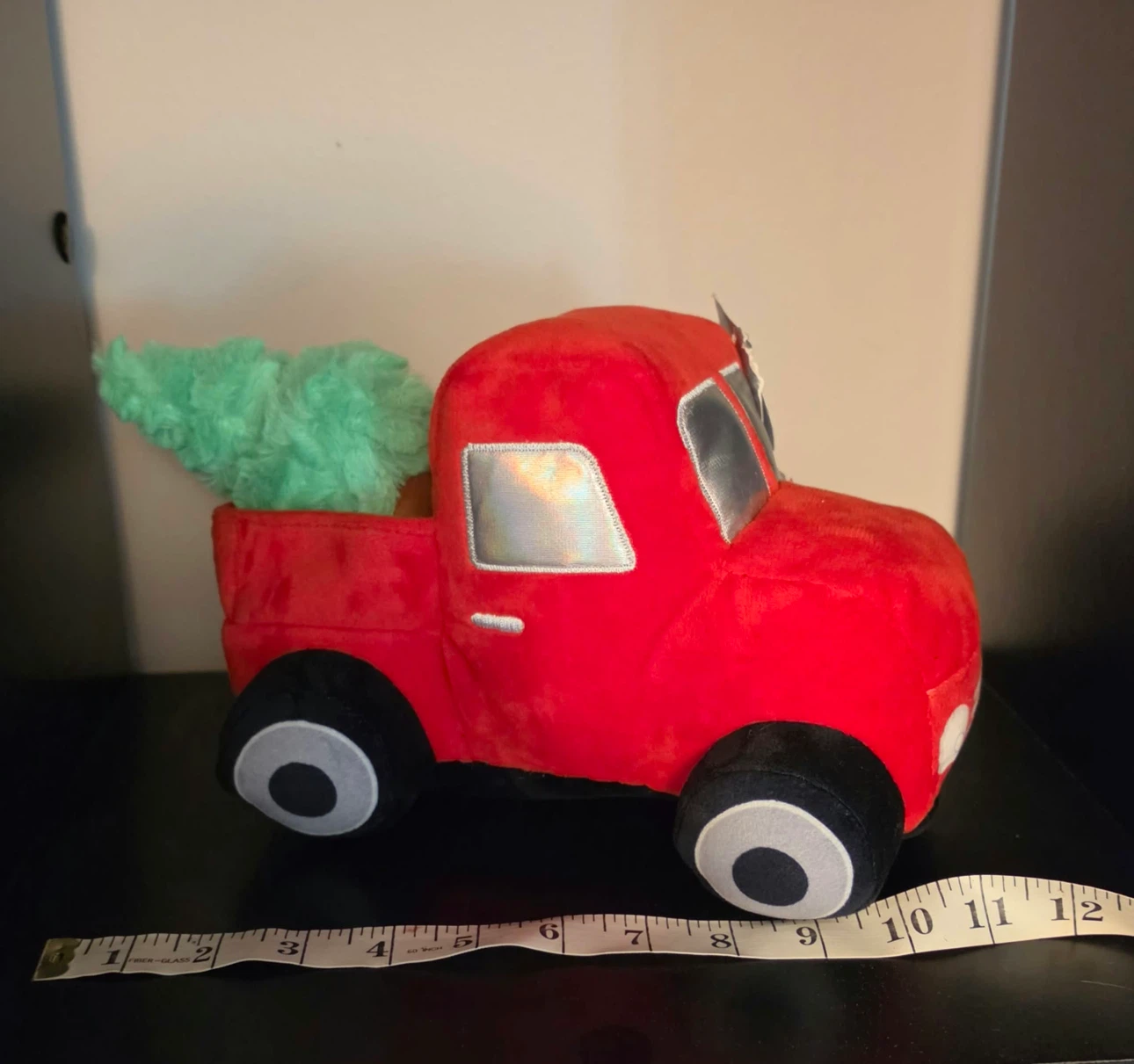 Holiday Time Plush Red Truck with Christmas Tree - photo 2