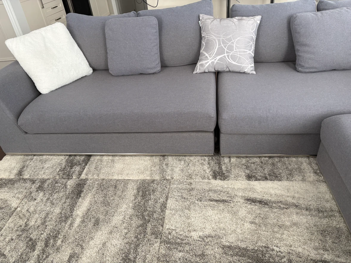 Structube Modern Grey Fabric Sectional Sofa - photo 4