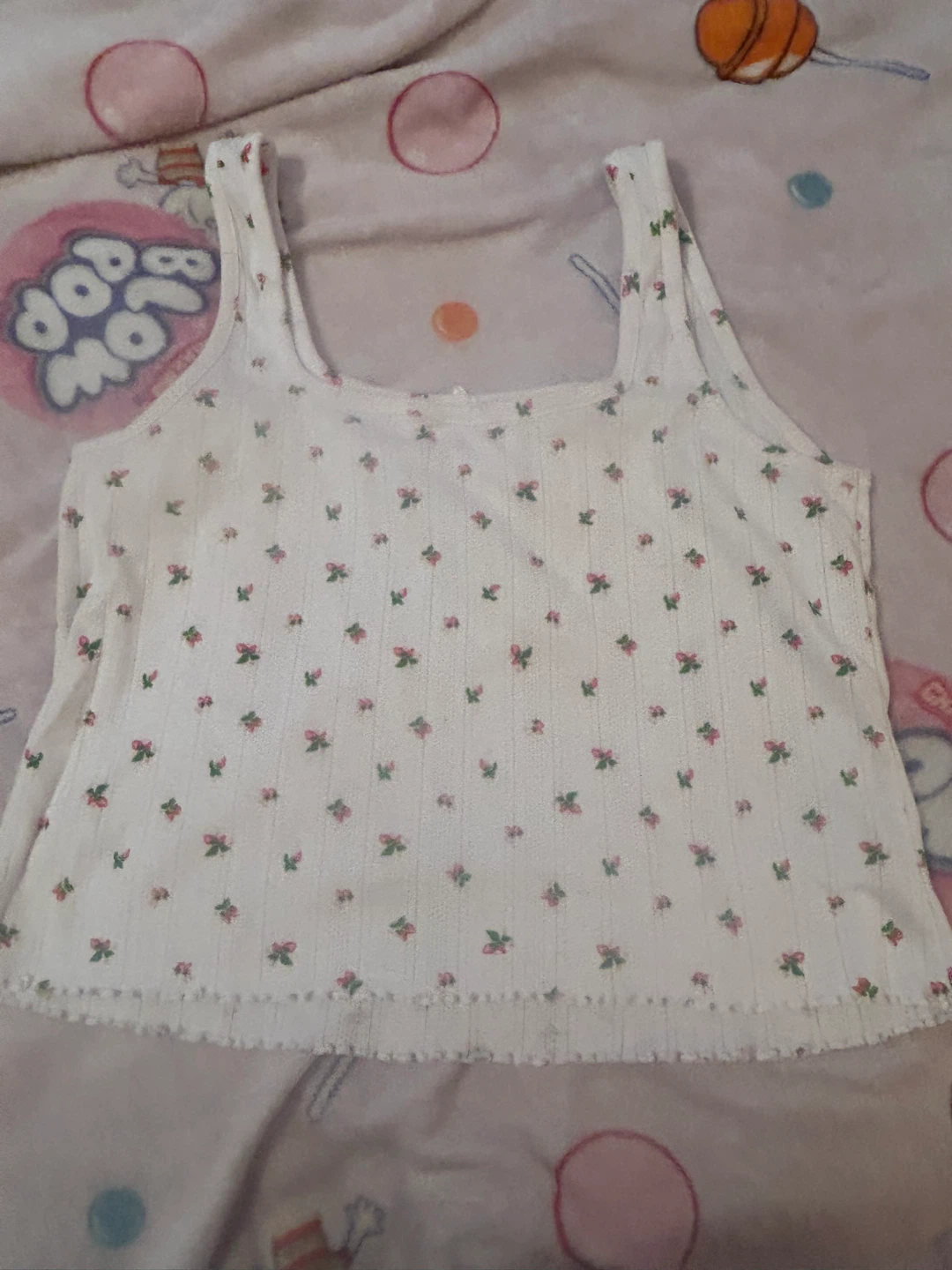 Joe Fresh White Floral Tank Top - photo 5