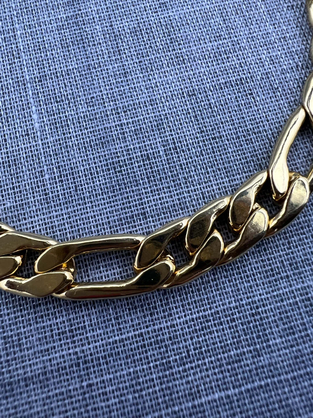 Classic Gold Tone Figaro Link Bracelet - photo 5