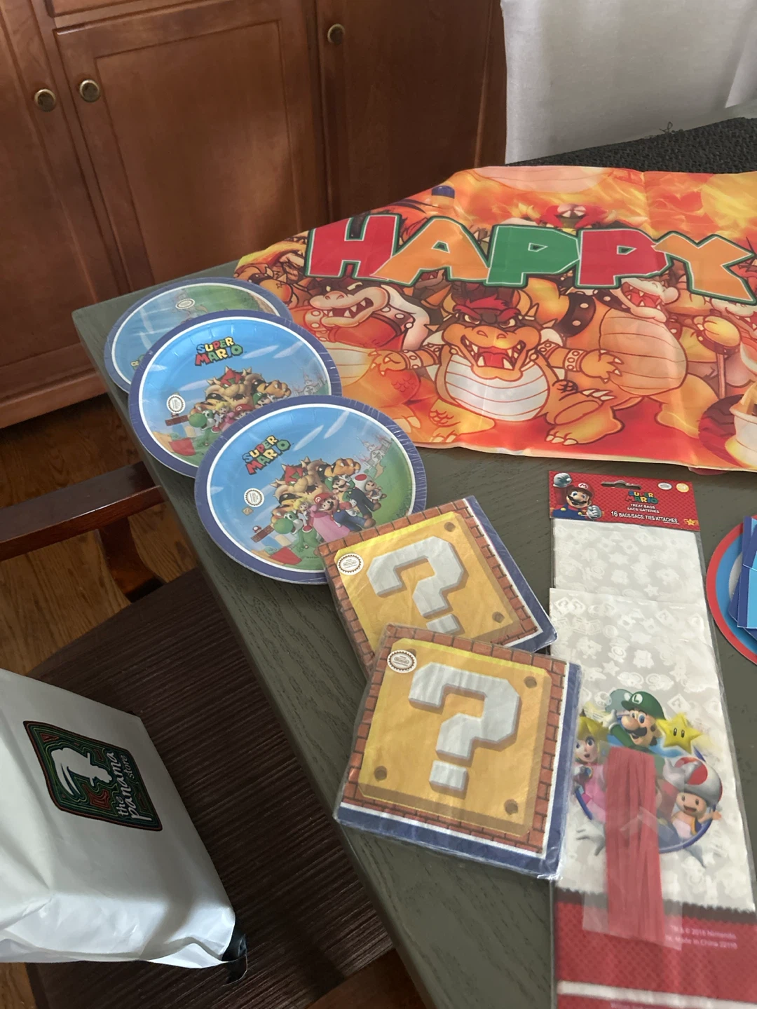 Super Mario birthday party stuff