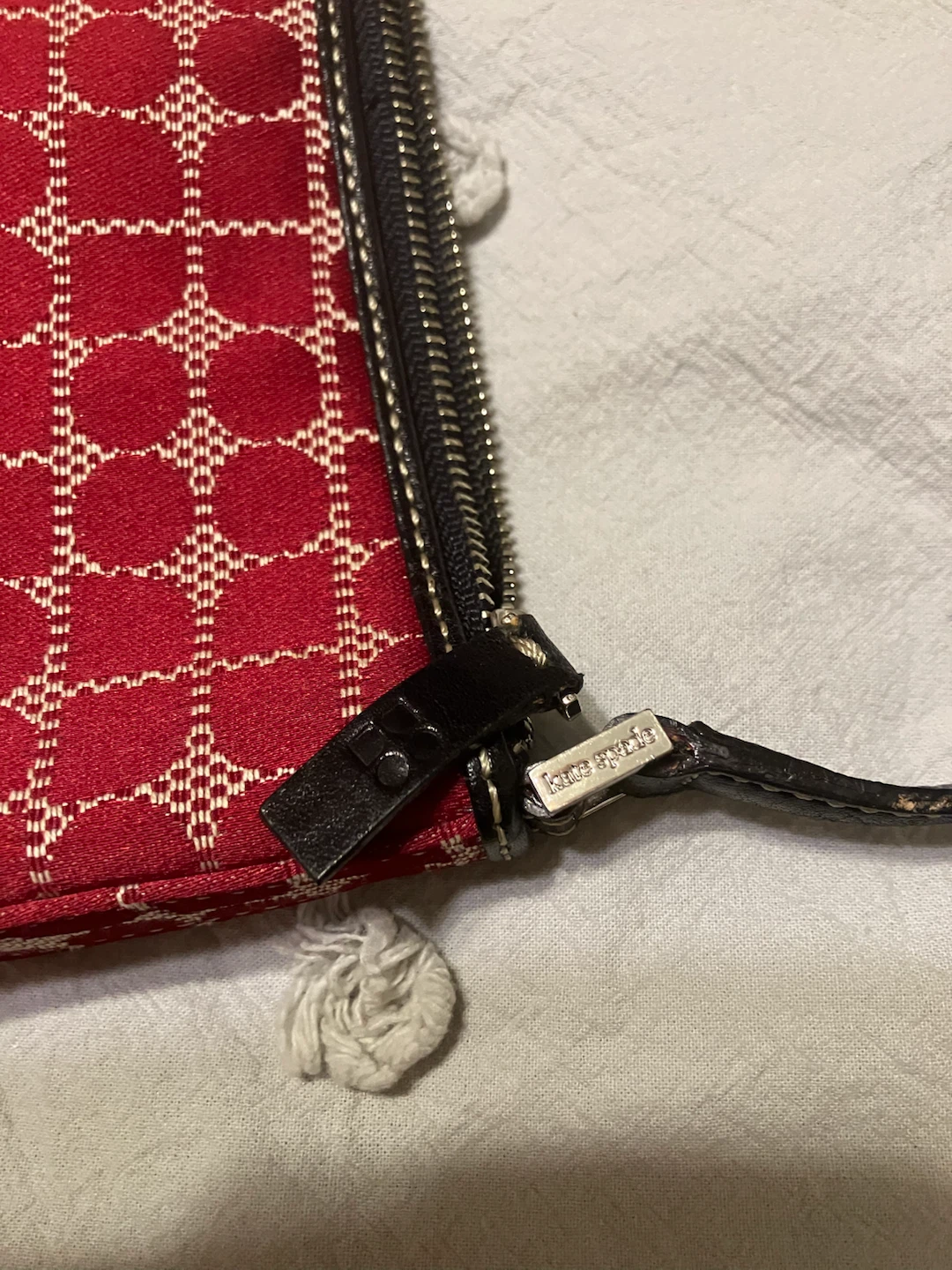 Kate Spade Red Geometric Pattern Handbag - photo 2