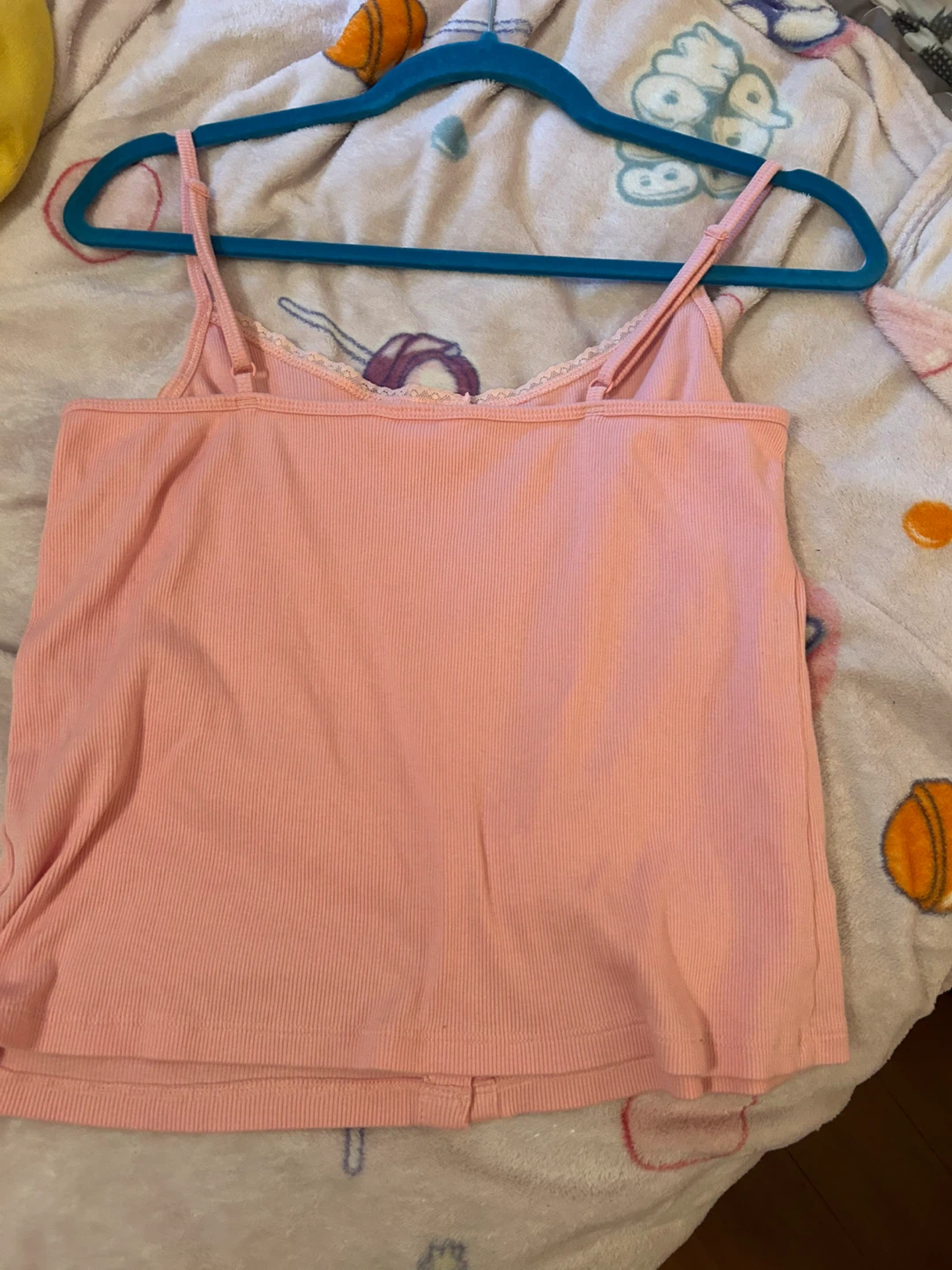 Pink Ribbed Button-Down Tank Top - photo 3