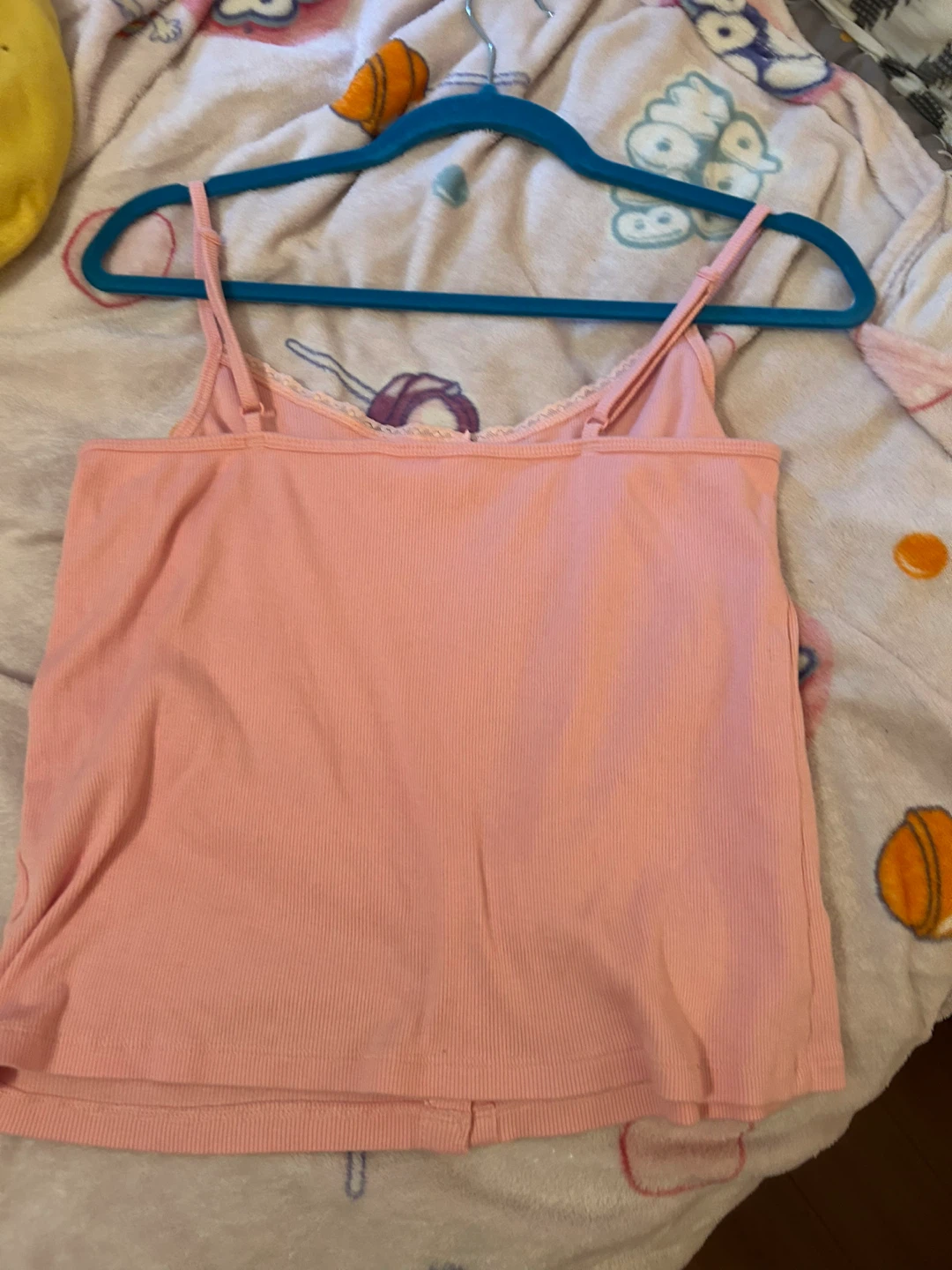 Pink Ribbed Button-Down Tank Top - photo 5