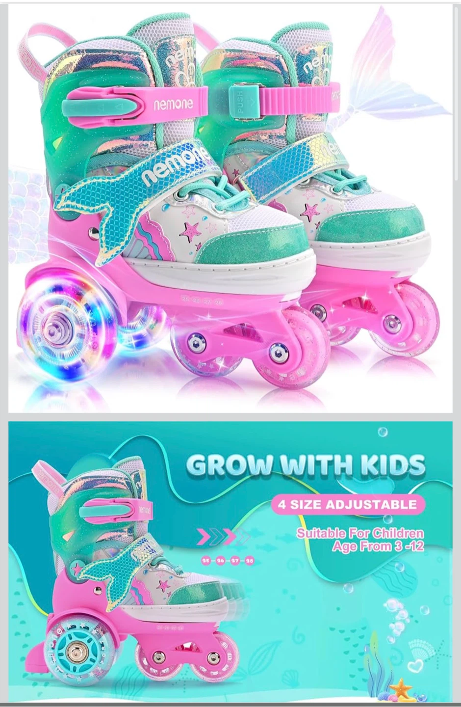 Brand New! Adjustable Roller Skate Size Small - photo 2